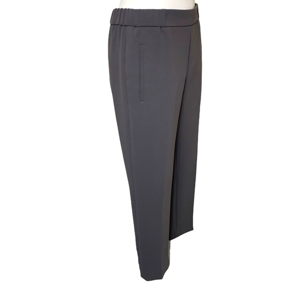 Aritzia Wilfred Ankle Pant Trousers Sz 2 Gray Crepe Straight Taper Casual Dress - Picture 3 of 12